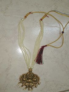 Pearl Laxmi Pendant Necklace