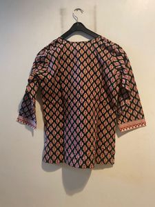 Vintage Print Top
