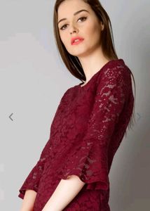 Red Lace Top