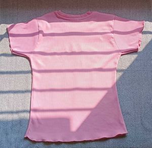 Pink Graphic Print Tee