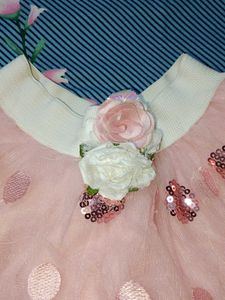 Adorable Pink &amp; White Party Dress