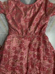 Beautiful  Brand New Pink Colour Dress 👗 With Full Work