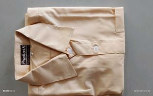 Men&#39;s Cream Button Down Shirt