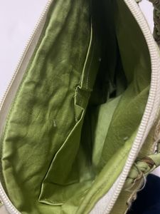 Green Floral Handbag