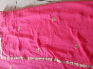 Pink Embroidered Kurti