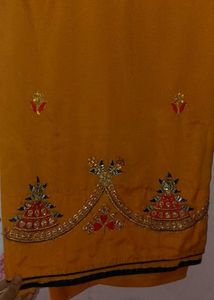 party wear saree with blouse