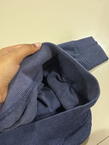 Navy Blue Oversized Sweatshirt For Women