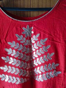 Elegant Red Ethnic Gown