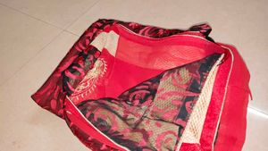 Elegant Red Saree