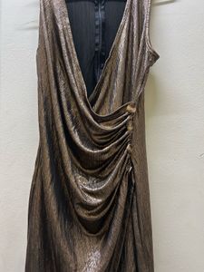 Shimmering Bronze Party Dress