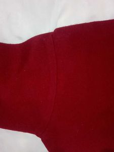 Burgundy Knit Pullover