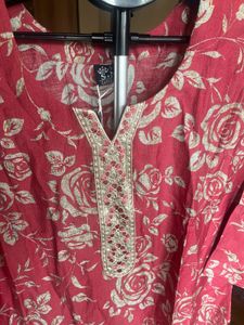 Floral Print Kurta
