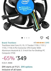 Pc Cooling Fan Intel i7