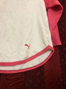 Puma White Long Sleeve T Shirt