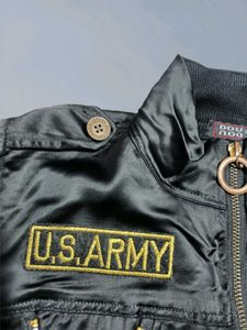 Stylish Black Crop Jacket Small