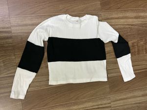 Black & White Long Sleeve Tee