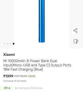 MI Powerbank 3i 10000mah Dual Input