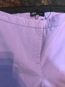ZARA Lavender Straight Leg Pants