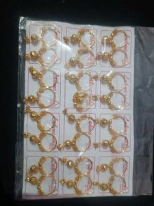 Gold Tone Hoop Earrings