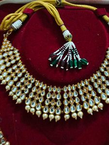 Elegant Kundan Polki Jewelry Set