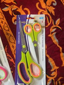 One Pair Of 2 Pcs Big N Small Stainless Steel Scis