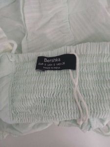Bershka Powder Blue Lace Trim Cami Top