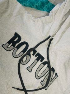 Boston Grey Hoodie