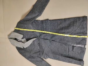 Elegant Grey Trench Coat
