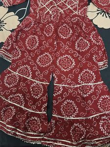 Kurti With Sharara Set For Girls