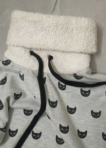 Cute Cat Print Pullover Sweatshirt