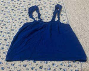 Blue Sleeveless Top