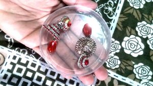 Red Stone Earrings