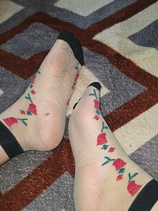 used nylon socks