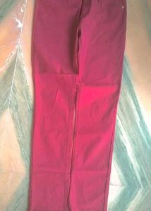 Maroon Stretchable Jeans