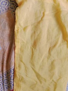 Yellow Kurta Leggings Pajama Dupatta Set XL Size