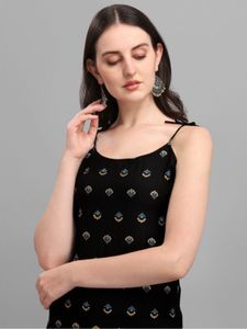 sleeveless Black Kurta