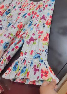 Multi Floral Print Top For 56 Bust