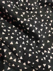 Black &amp; White Print Mini Dress