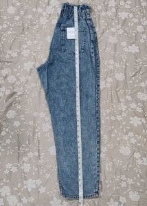 Baggy Acid Wash High Waisted Jeans