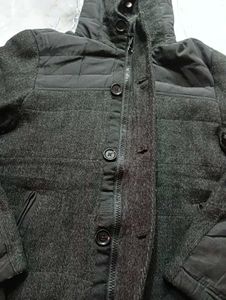 Tommy Hilfiger Men's Stylish Gray Hooded Jacket