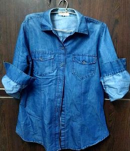 Denim Shirt - Casual Chic