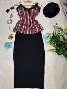Zara Top And Pencil Skirt 🖤