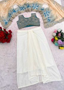 *dhoti blouse set*