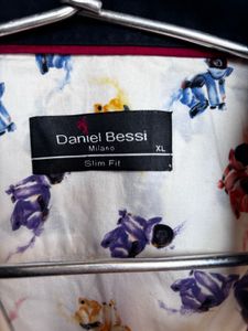 Daniel Bessi Milano Slim Fit Printer Casual Shirt
