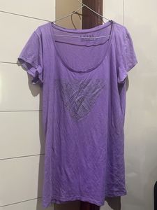 Guess Purple Graphic Tee