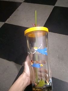 Juice Bottle With Straw. Made By Quality Plastic