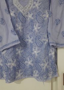 Transparentish Chikankari Kurti