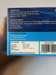 Aqualogica Moisturizer