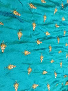 Embroidered Yellow Blouse And Lehenga