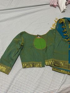 Vintage, heavy silk saree with blouse